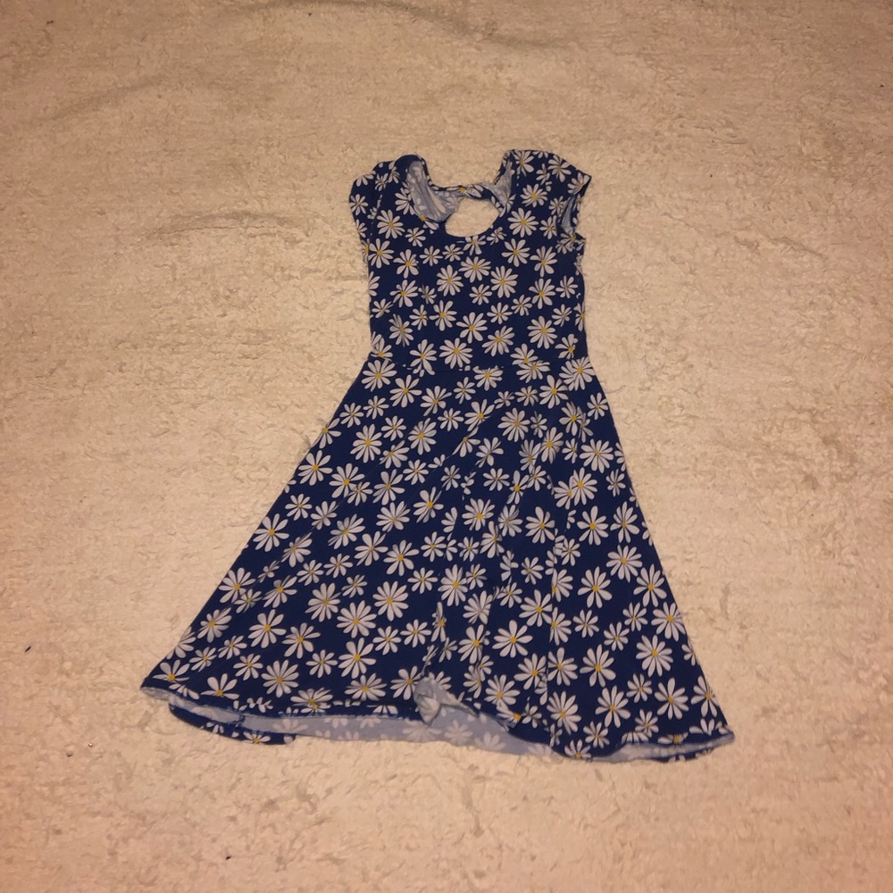 daisy pattern skater dress size XS